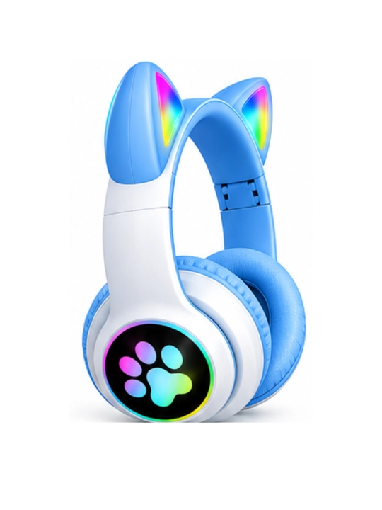 Simsiz Bluetooth quloqchinlar STN-28, yoritiladigan mushuk quloqlari bilan