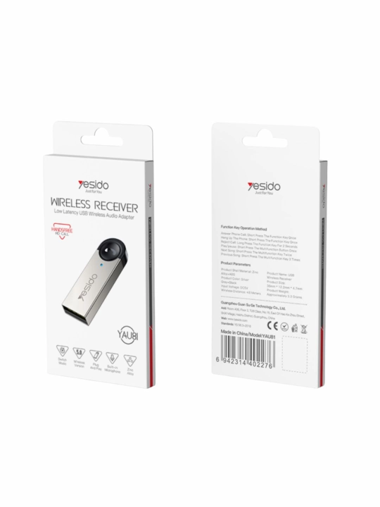 Yesido YAU81 avtomobil Bluetooth audio adapteri