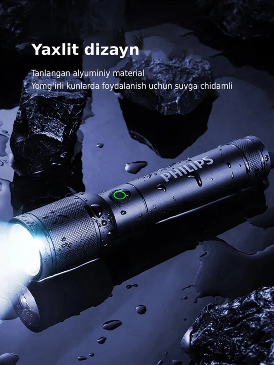 Portativ qayta zaryadlanuvchi fonar, 4 ta yoritish rejimi