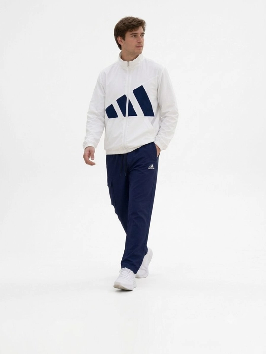 Мужской спортивный костюм Adidas из двух предметов (подходит для осени, зимы и весны) - 