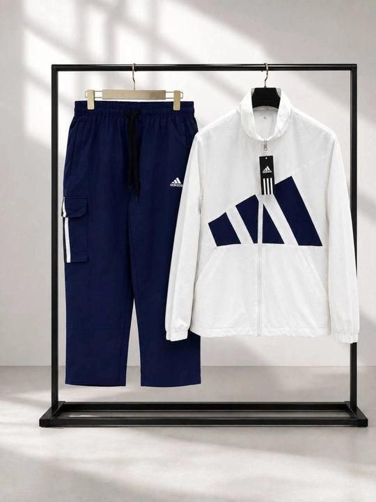 Erkaklar uchun ikki qismli Adidas sport kostyumi (kuz, qish va bahor uchun mos)