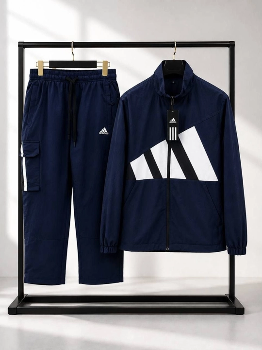 Erkaklar uchun ikki qismli Adidas sport kostyumi (kuz, qish va bahor uchun mos)