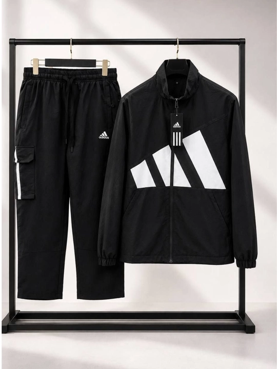 Erkaklar uchun ikki qismli Adidas sport kostyumi (kuz, qish va bahor uchun mos)