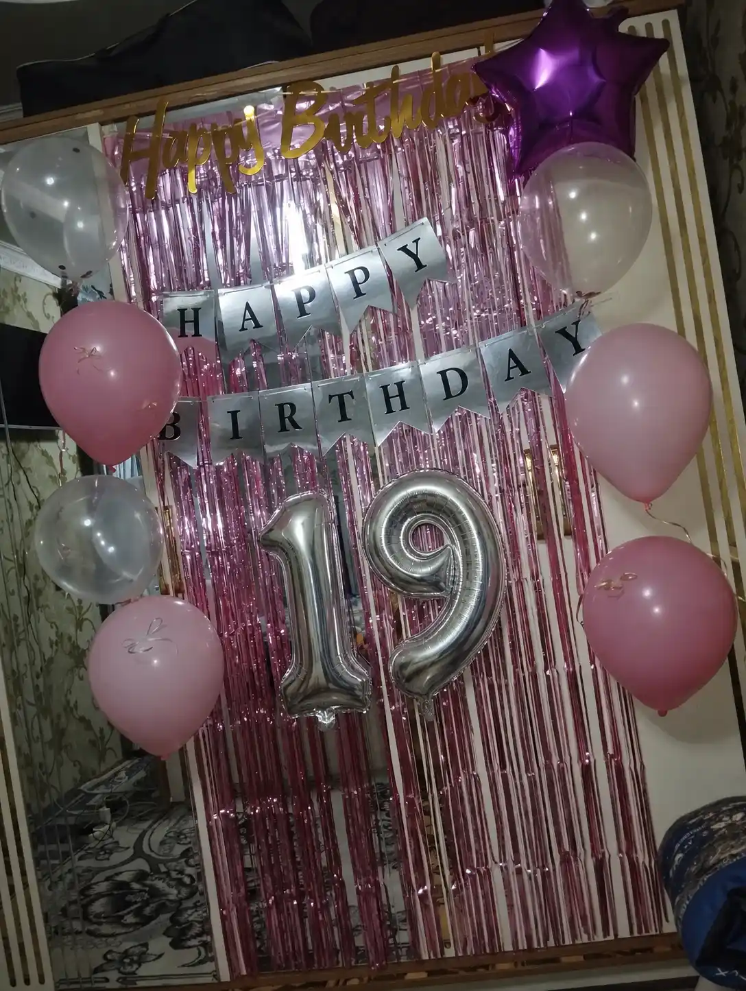 Гирлянда Happy Birthday баннер для украшения дня рождения, декор для праздника