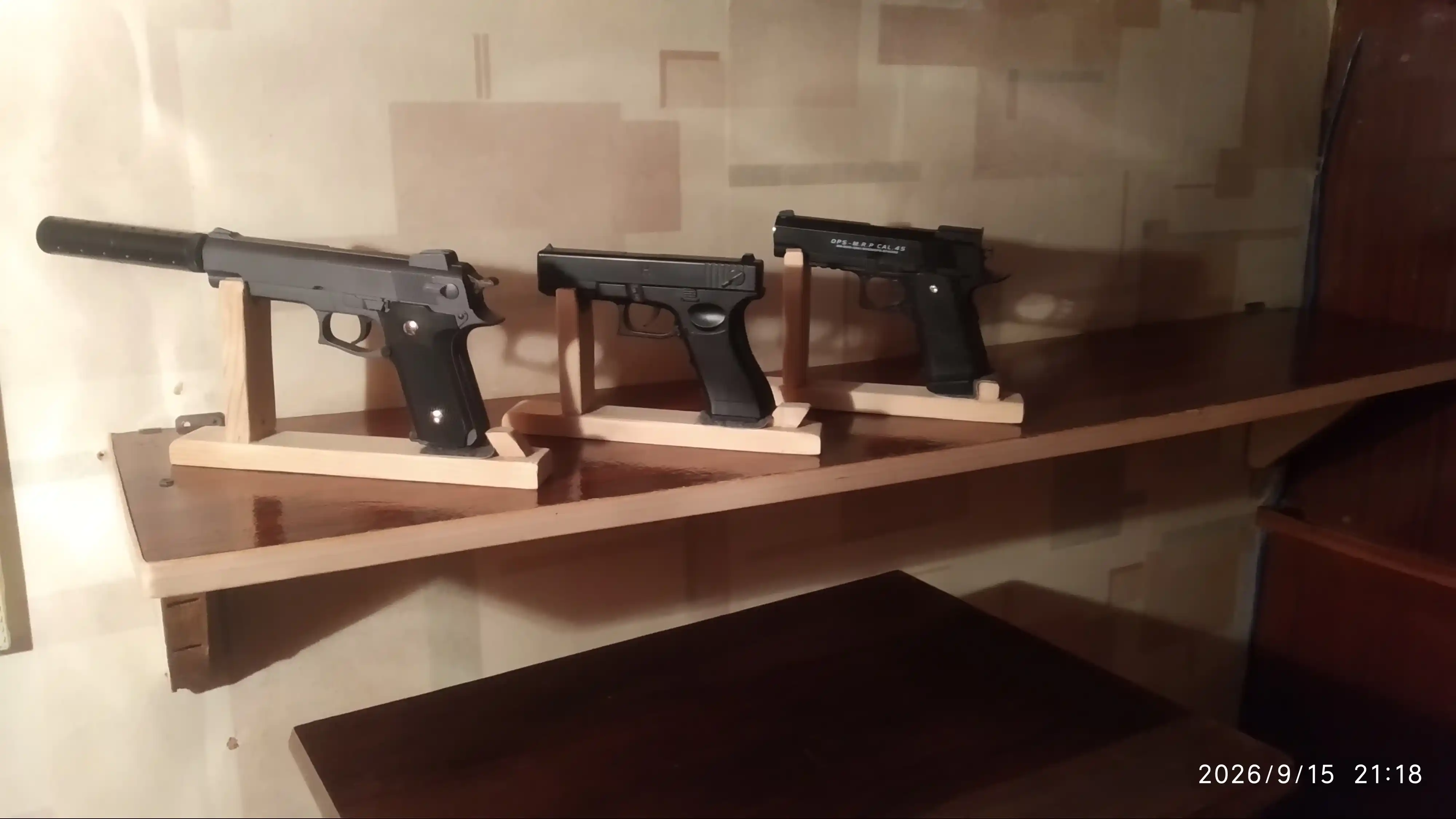 Glock AirSoft quroli, bolalar uchun metall to'pponcha, pnevmatik
