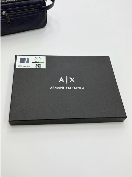 Мужская сумка через плечо Armani барсетка для документов