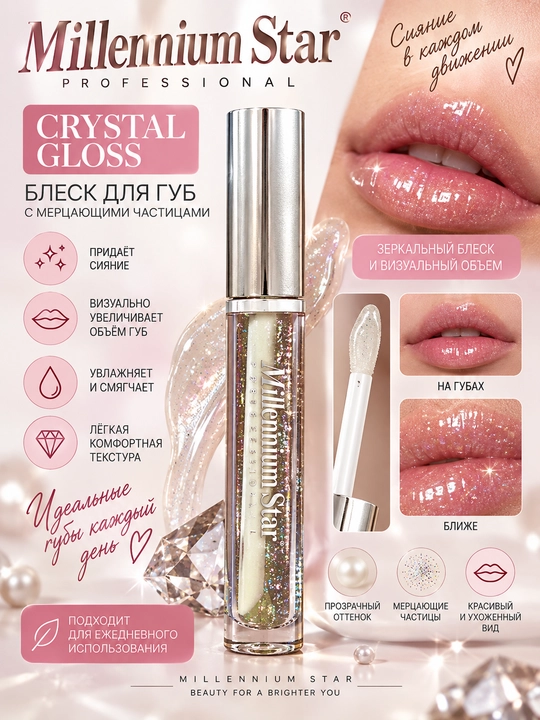 Millennium Star Crystal Gloss — блеск для губ - 
