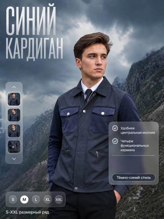 Мужской кардиган - 