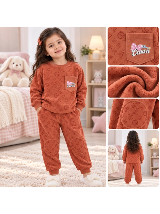 Bolalar uchun o'zgacha dizayindagi kashemir pijama - 