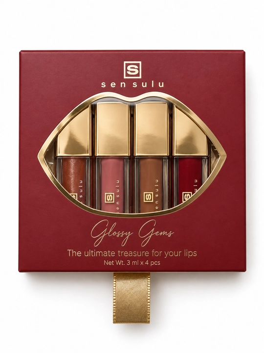 Sensulu Glossy Gems - 4 ta lab jilosi to‘plami - 