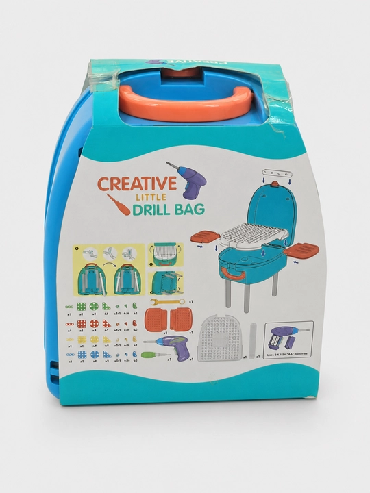 Drel bilan Creative Little Drill Bag to‘plami, 3+ dastgohli ryukzak
