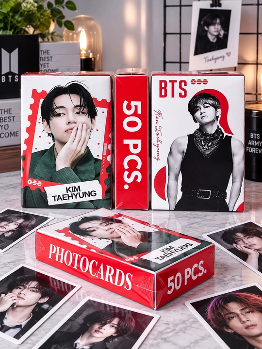 K-pop, BTS, Blackpink, Babymonster Lomo Cards, Photocards Lomo Karta 50 dona, qutida