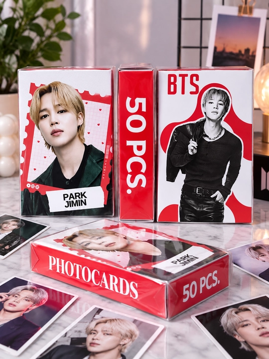 K-pop, BTS, Blackpink, Babymonster Lomo Cards, Photocards Lomo Karta 50 dona, qutida