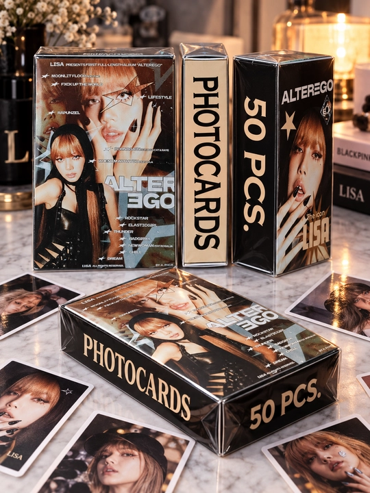 K-pop, BTS, Blackpink, Babymonster Lomo Cards, Photocards Lomo Karta 50 dona, qutida