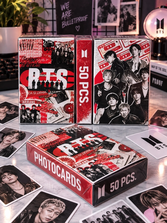 K-pop, BTS, Blackpink, Babymonster Lomo Cards, Photocards Lomo Karta 50 dona, qutida