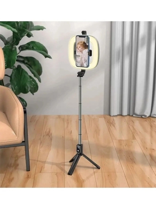 Ring Light 6 dyuymli LED halqa chiroq, shtativ, selfi tayoqchasi, telefon ushlagich