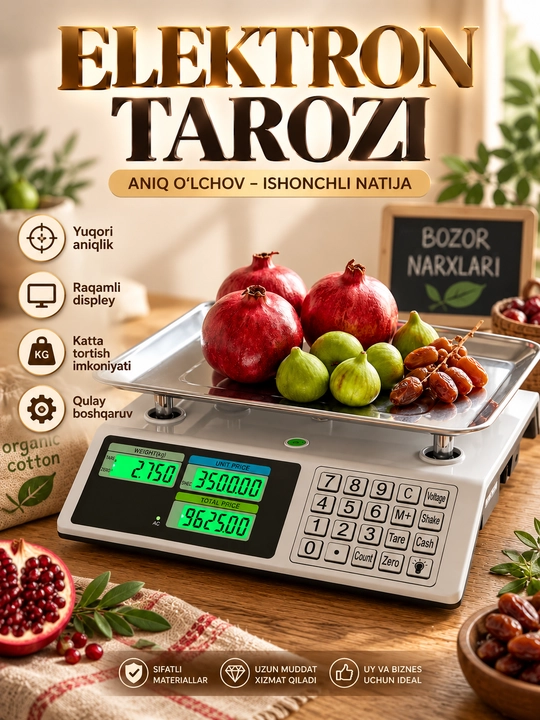 Do‘konlar va bozorlar uchun elektron savdo tarozilari - 
