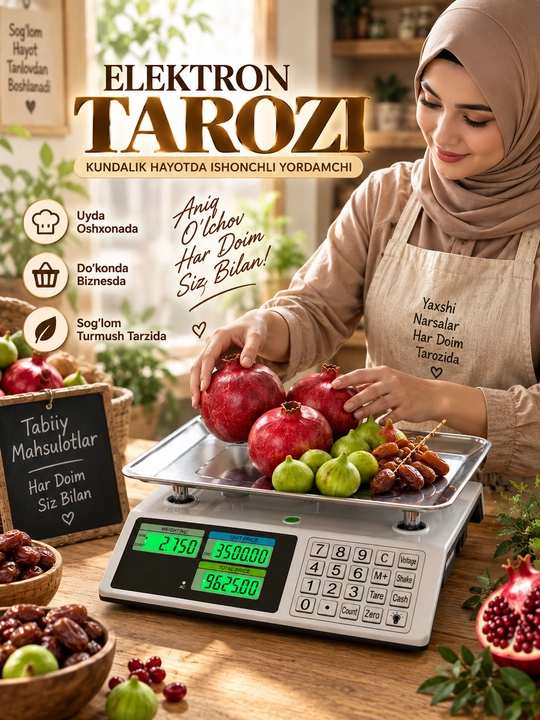 Do‘konlar va bozorlar uchun elektron savdo tarozilari