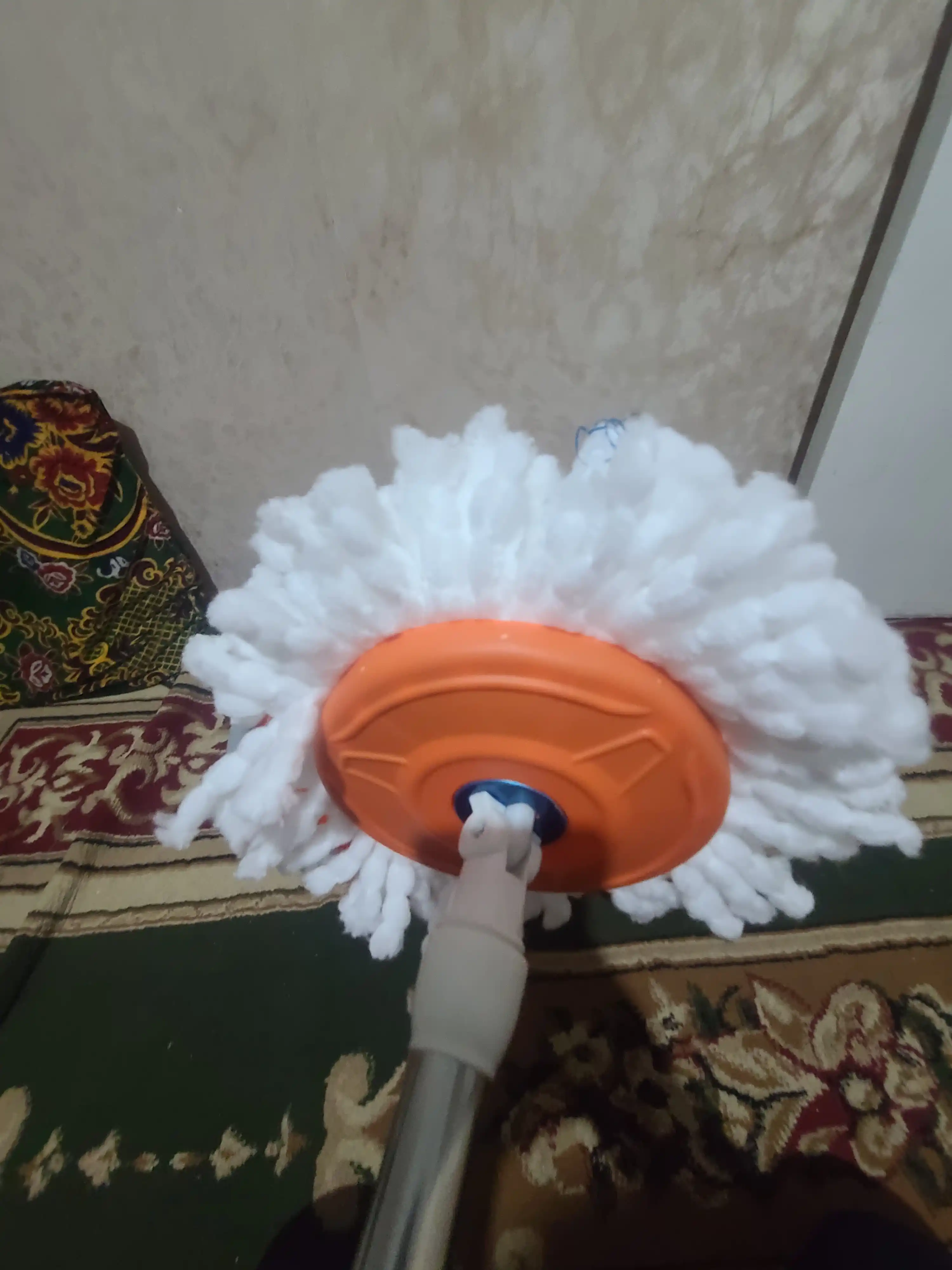 Швабра с ведром и отжимом, вращение 360°, 2 насадки, центрифуга из стали
