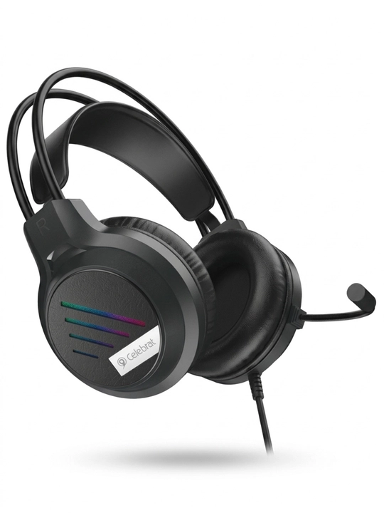 Gaming quloqchin GM2, mikrofonli, RGB yoritish, 3.5 mm + USB, kompyuter uchun