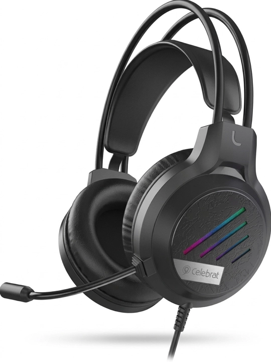 Gaming quloqchin GM2, mikrofonli, RGB yoritish, 3.5 mm + USB, kompyuter uchun