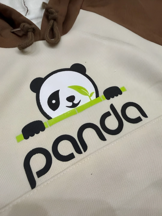 O‘g‘il bolalar uchun Panda sport kostyumi, xudi va shim komplekti, ichki nachos bilan