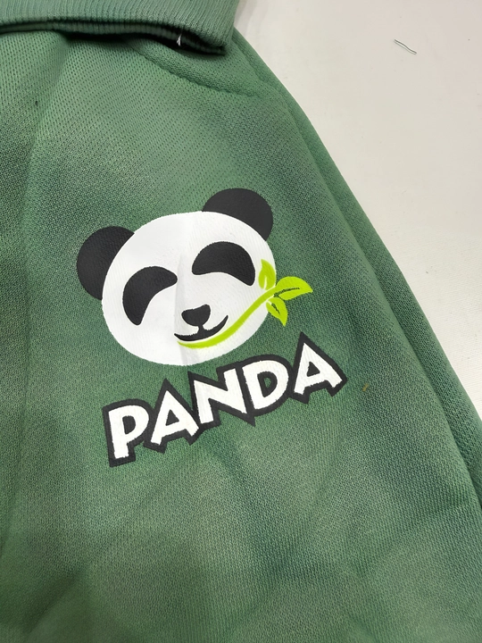 O‘g‘il bolalar uchun Panda sport kostyumi, xudi va shim komplekti, ichki nachos bilan