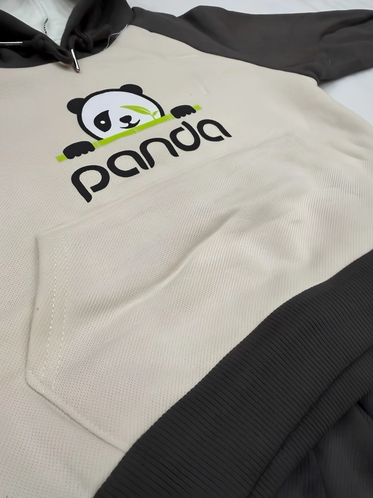 O‘g‘il bolalar uchun Panda sport kostyumi, xudi va shim komplekti, ichki nachos bilan