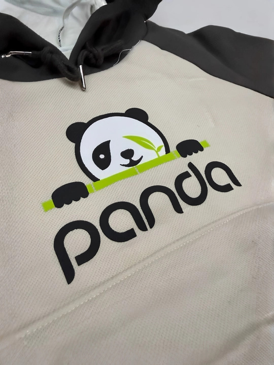 O‘g‘il bolalar uchun Panda sport kostyumi, xudi va shim komplekti, ichki nachos bilan