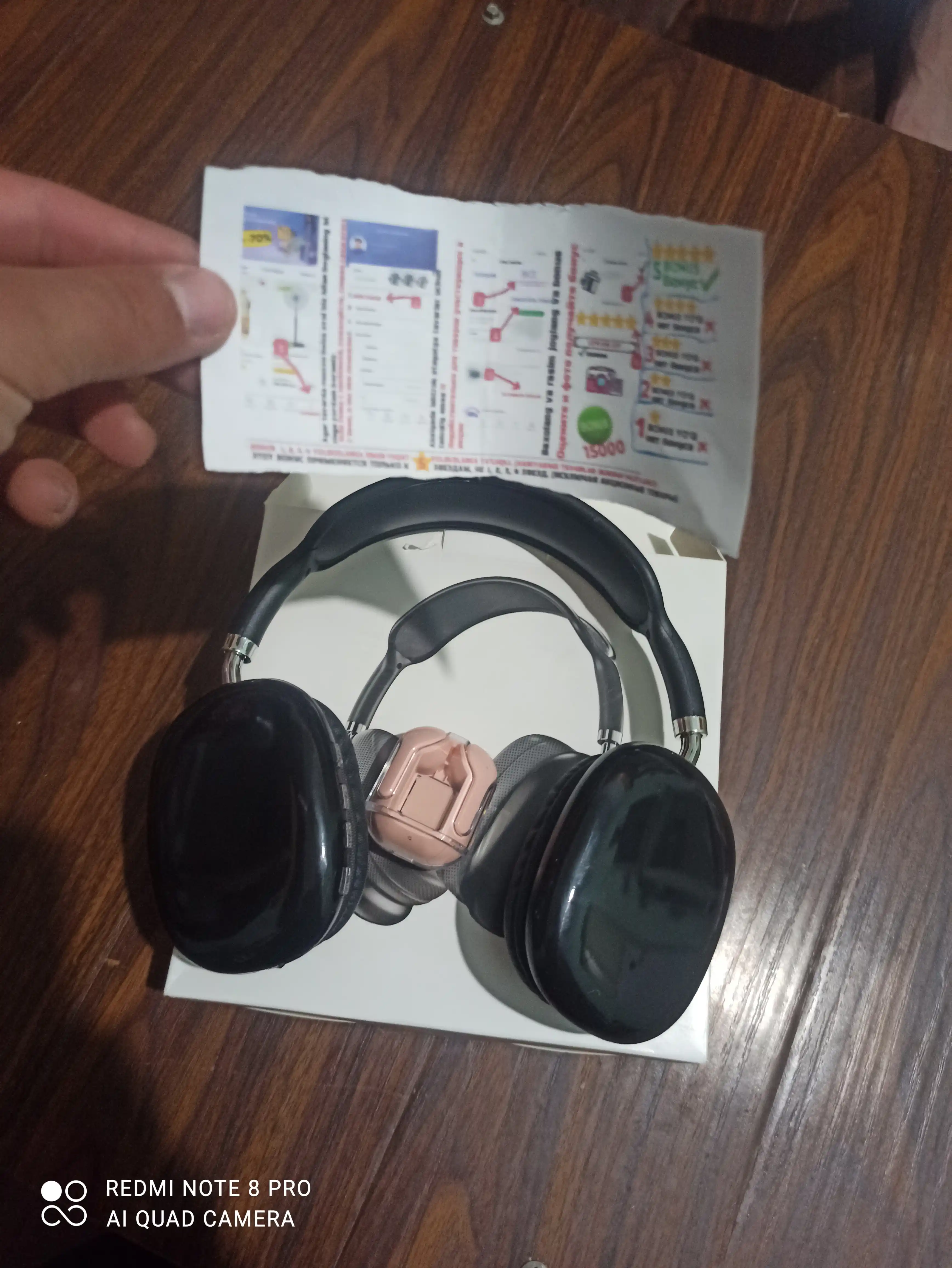 Simsiz quloqchinlar Pods, 1+1 sovg'a iPhone va Android uchun naushniklar, P9, MAX
