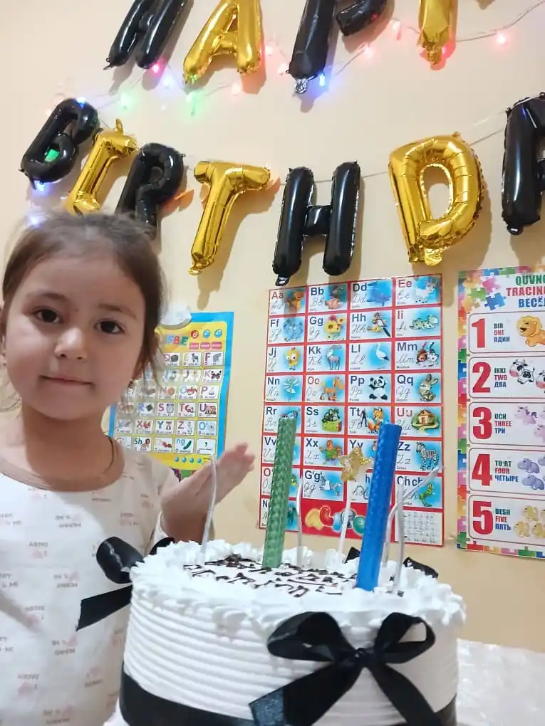 Tug‘ilgan kuningiz bilan, "Happy Birthday" harfli sharlar, fotozona uchun to‘plam
