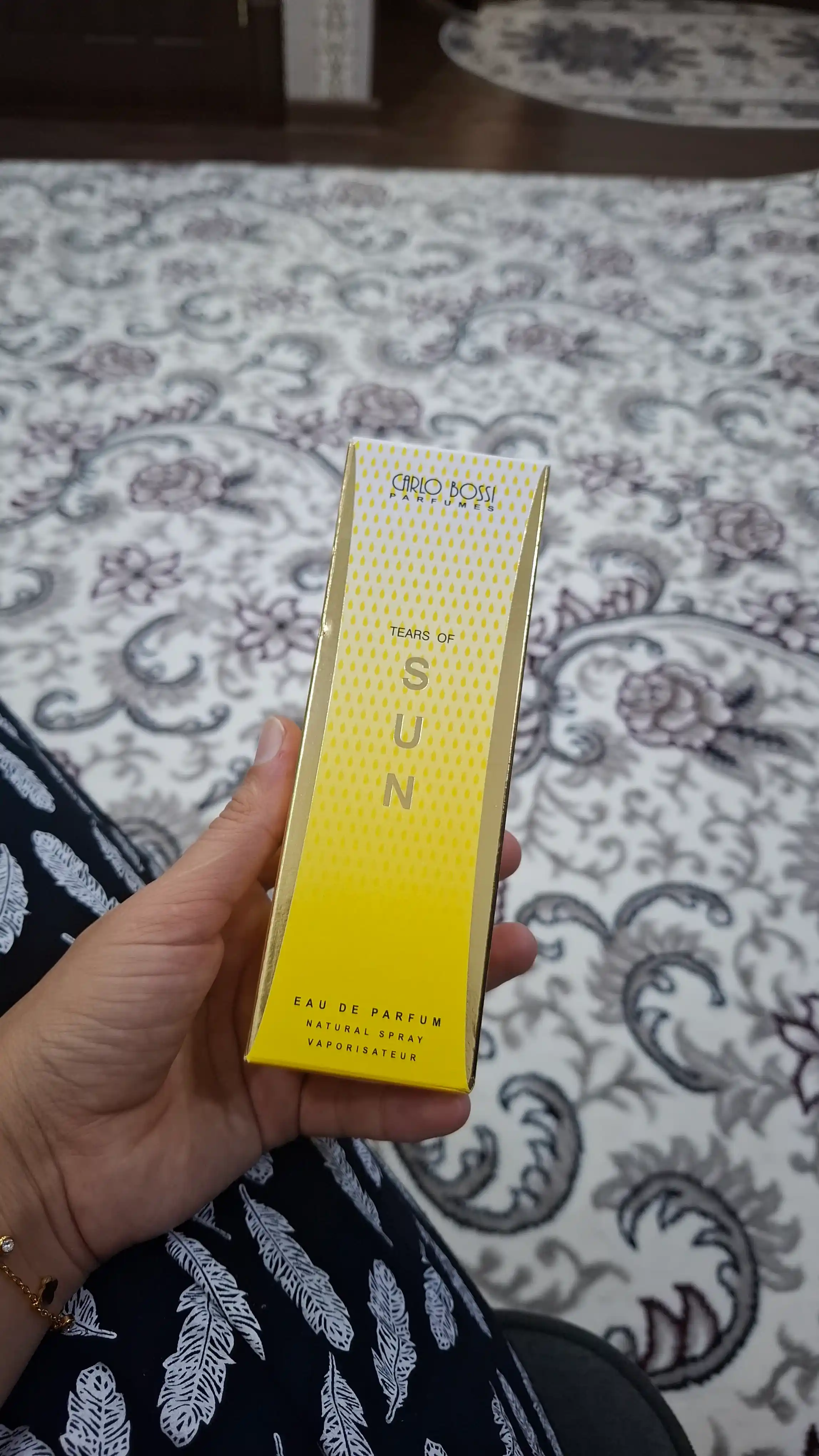 Parfyumlangan suv Tears of SUN Carlo Bossi, 100 ml