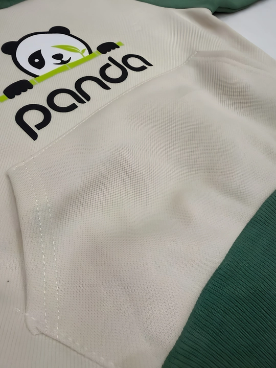 O‘g‘il bolalar uchun Panda sport kostyumi, xudi va shim komplekti, ichki nachos bilan