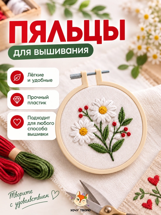 Пяльцы для вышивания пластиковые