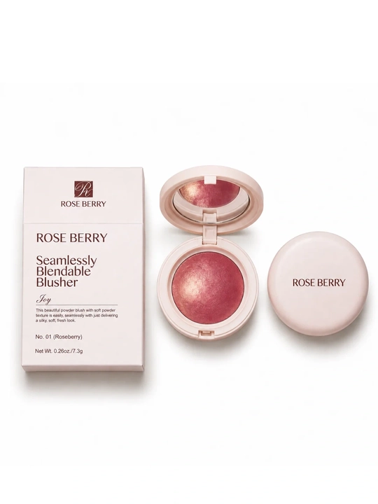 Rose Berry ixcham upa-rumyanasi — tabiiy qizarish effektini oson yaratish uchun - 