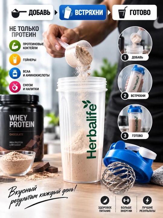 Sport shaker 600 ml – protein va kokteyl uchun, venchikli, o‘lchovli, germetik qopqoq