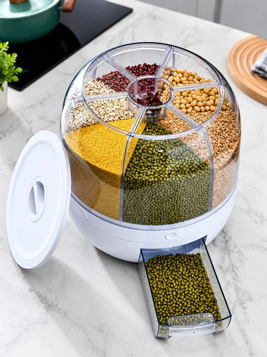 Органайзер для кухни, диспансер для сыпучих продуктов, 6 отсеков