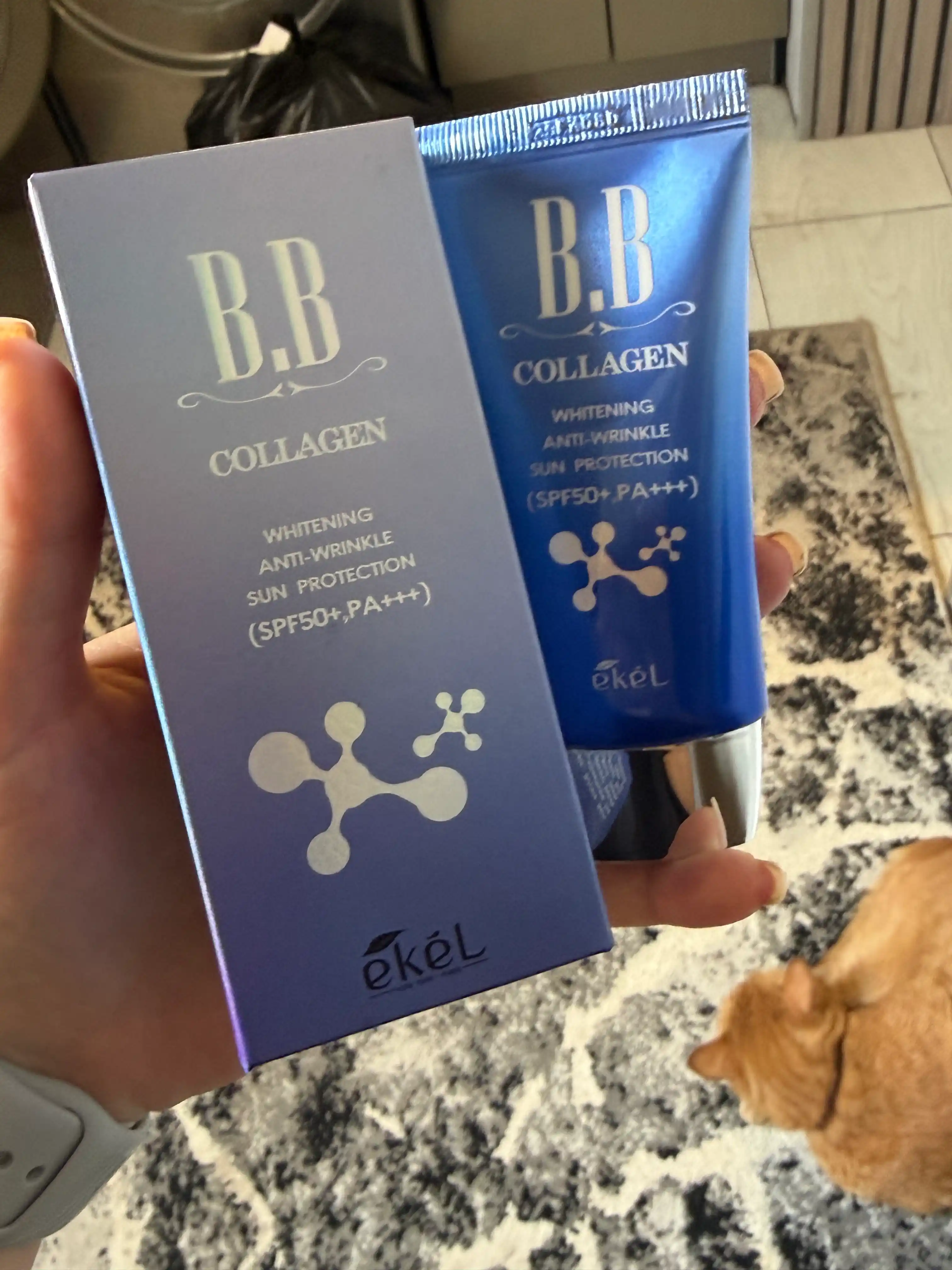 Антивозрастной BB-крем с муцином улитки и морским коллагеном Ekel Snail Gold SPF50+