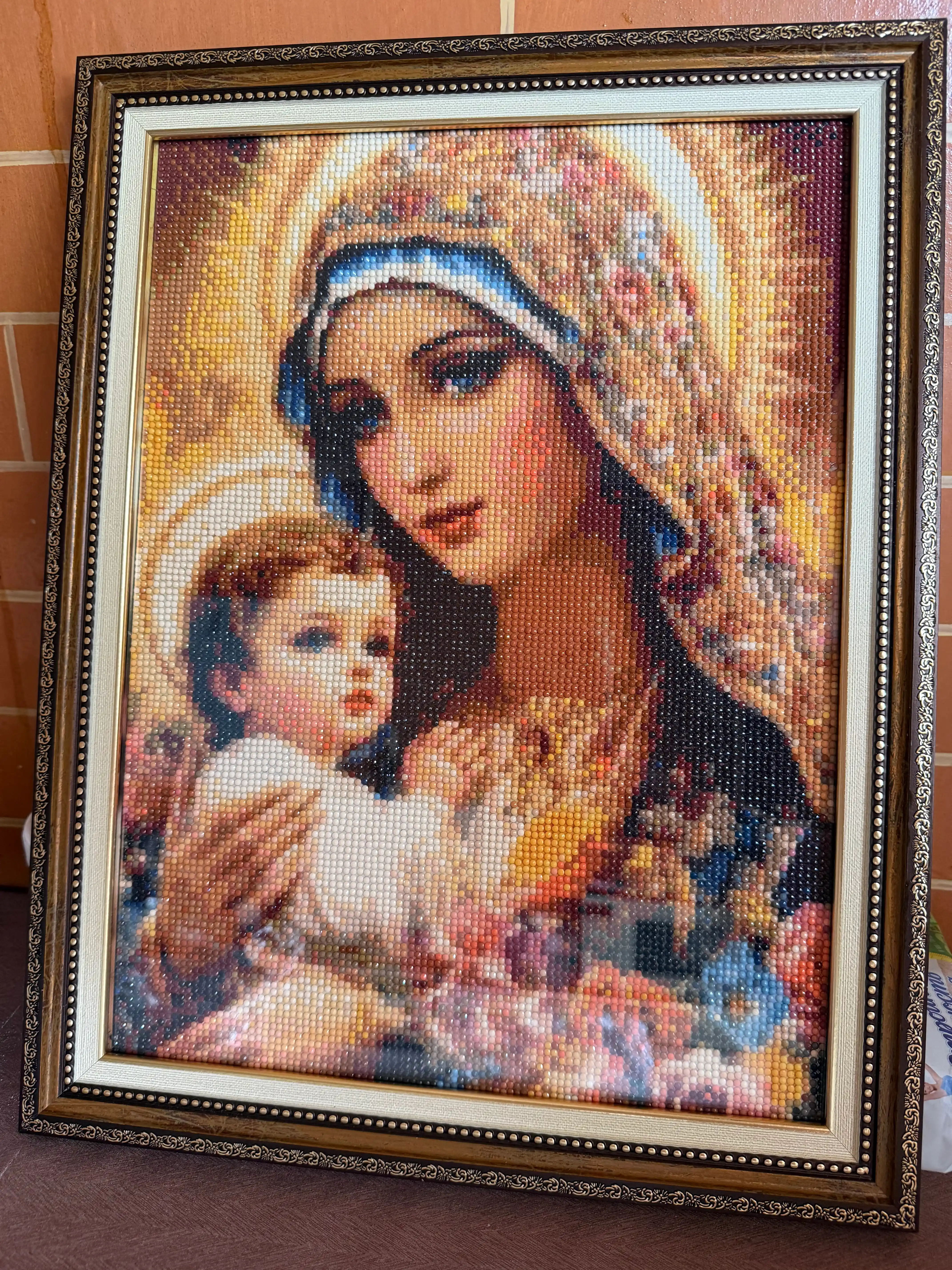 Olmos toshli mozaikasi Skystore "Ikona", ramkalik asosga tortilgan, 30 х 40