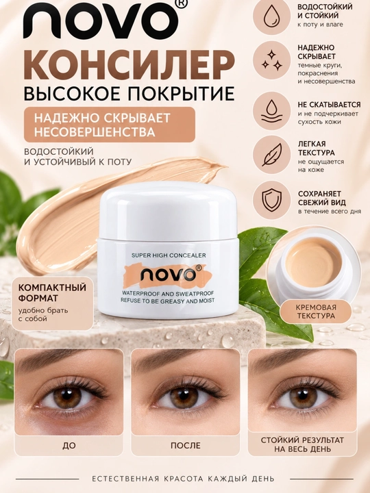 Konsiler-korrektor NOVO Three-Color Concealer - 
