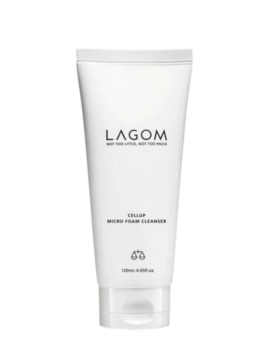 Мелкодисперсная пенка для умывания LAGOM Cellup Micro Foam Cleanser, 120 мл - 