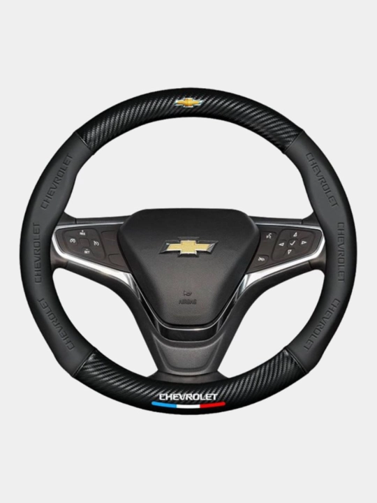 Avtomobil rul chexoli, Chevrolet logotipli va logosiz, karbon dizaynli
