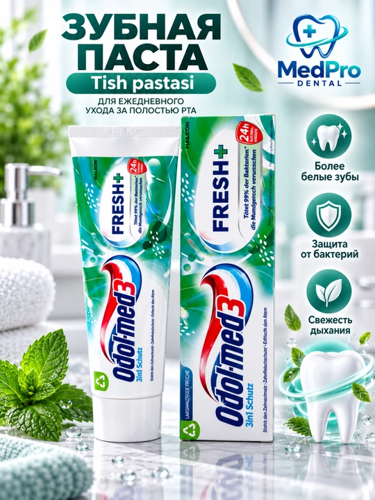 Tish pastasi oqartiruvchi ,karisga qarshi,og'iz hidlanishiga qarshi