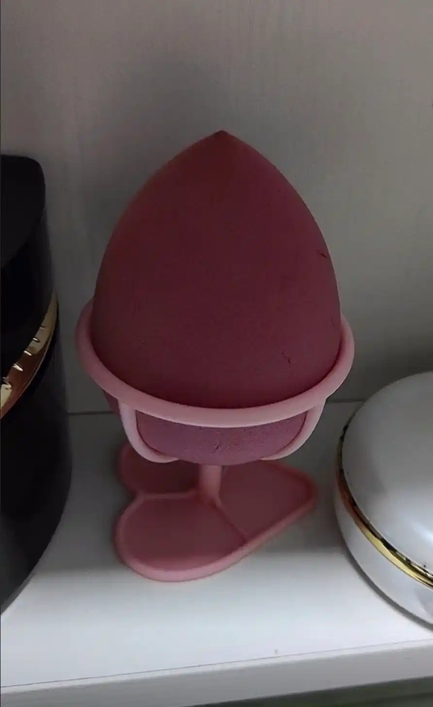 Kosmetik gubkalar uchun saqlash stendi, sponj uchun taglik, organayzer