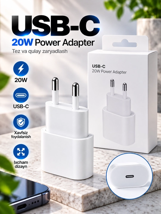 Zaryadlash kabeli va adapterlari uchun amaliy aksessuarlar