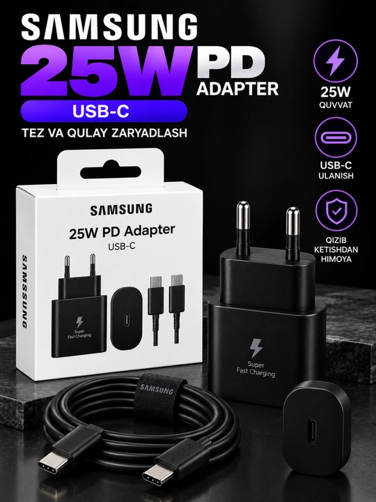 Zaryadlash kabeli va adapterlari uchun amaliy aksessuarlar
