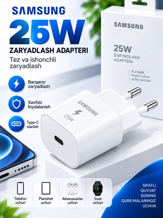 Zaryadlash kabeli va adapterlari uchun amaliy aksessuarlar