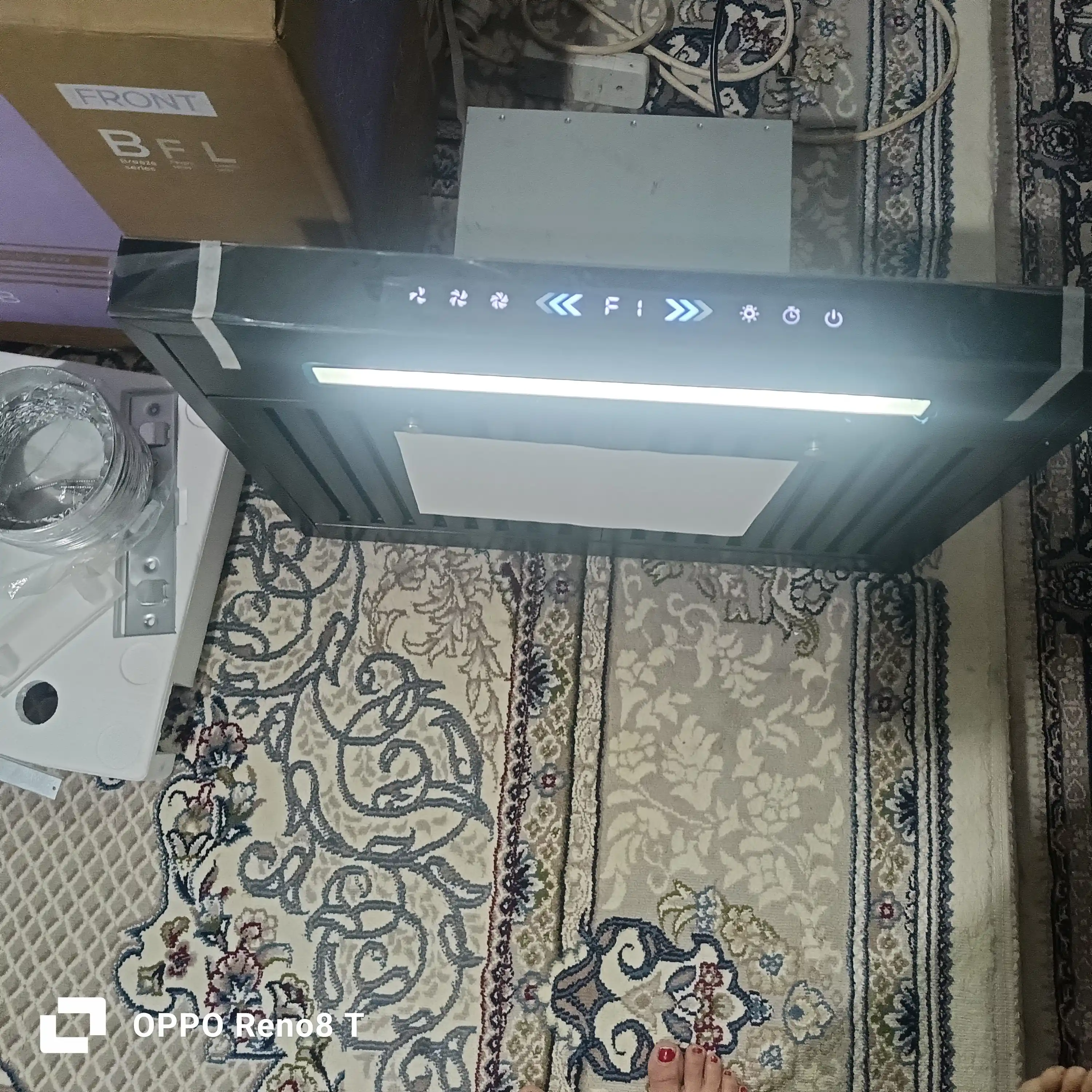 Oshxona dudburoni ZIFFLER BRH seriyasi, 180W, 750 m³/soat, Wave Sensor, Baffle Filter