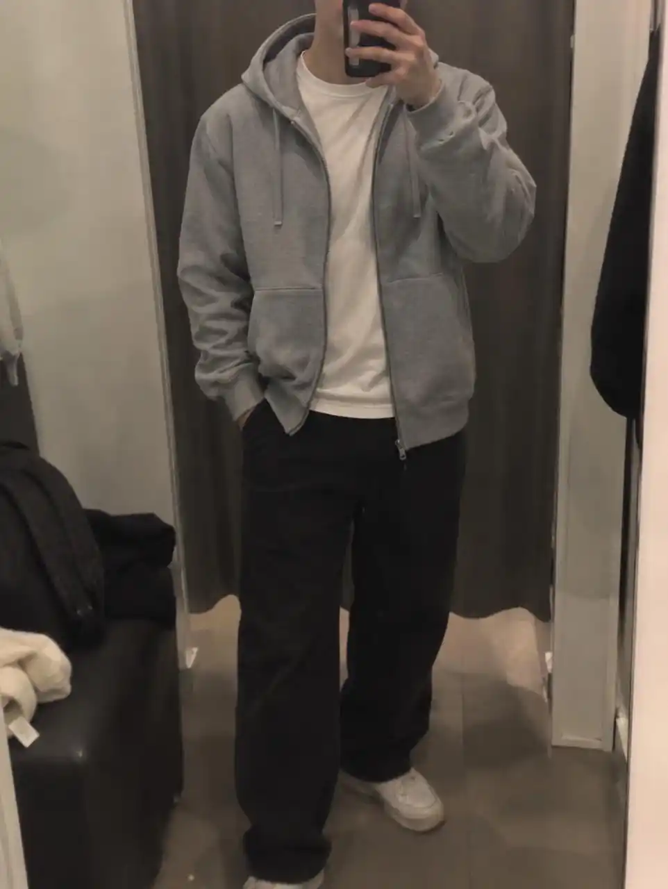 Олимпийка на молнии, оверсайз свитшот с капюшоном, стильная толстовка, худи