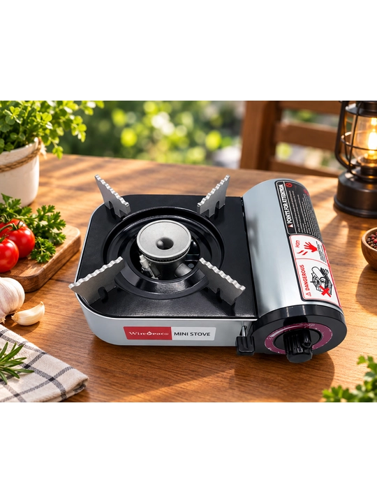 Portativ gaz plitasi – mini turist plitasi, camping, piknik va sayohat uchun